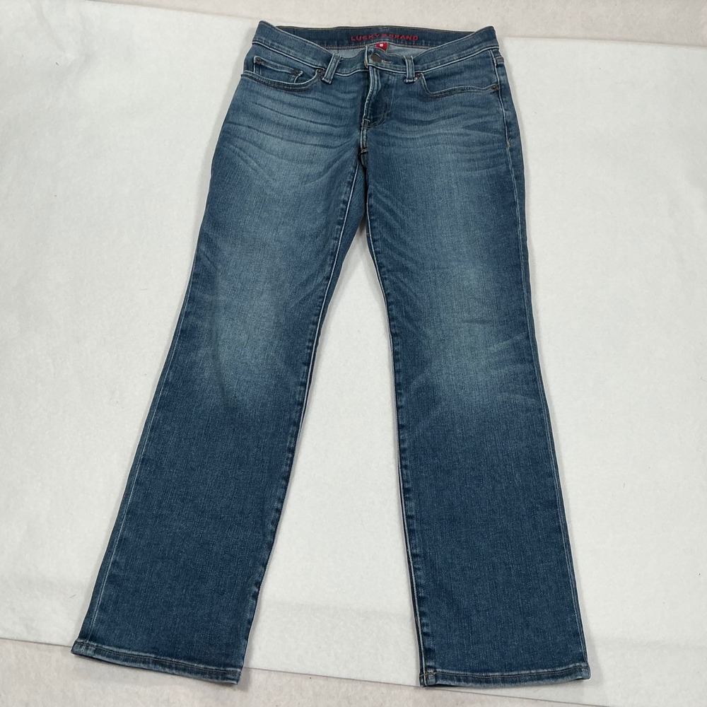 Lucky Brand Womens Size 4/27 A Blue Medium Wash Straight Leg Denim Jeans